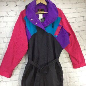 Helly Hansen Helly-Tech Snowsuit Ski Outfit Cevas Color Block Womens Sz M Flaws